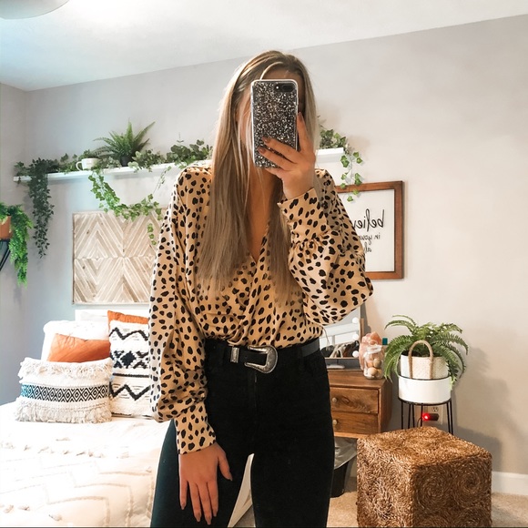 cheetah blouse forever 21